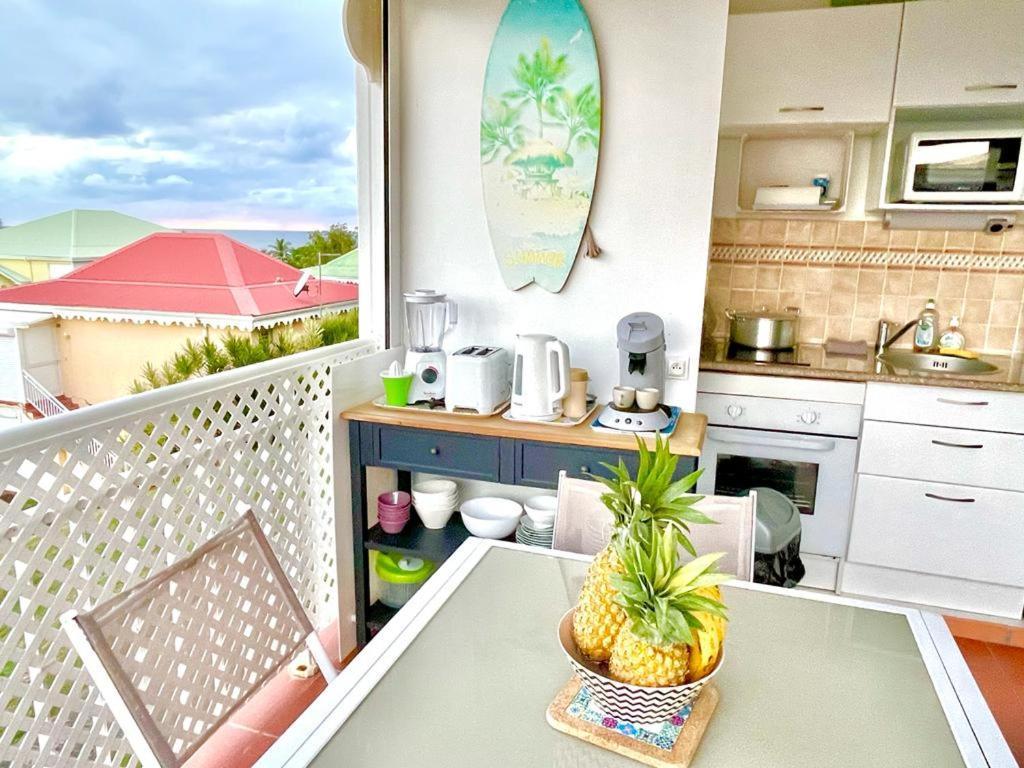 Guadeloupe- Saint-Francois- Residence Anse Des Rochers - Appartement Quart De Villa Etage - Vue Mer- 4 Personnes - Lit Bebe Sur Demande - Citerne Et Wifi Prives -Animaux Ok-Acces Plage Direct -Apnee Bien-Etre Experience Sur Demande Avec Instructeur A Kültér fotó